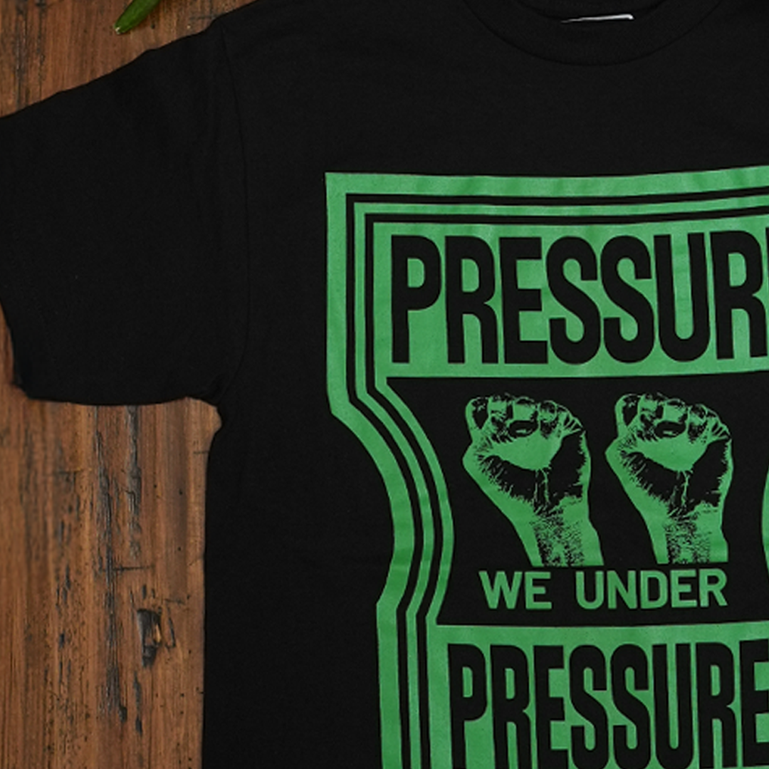 Pressure Green shirt
